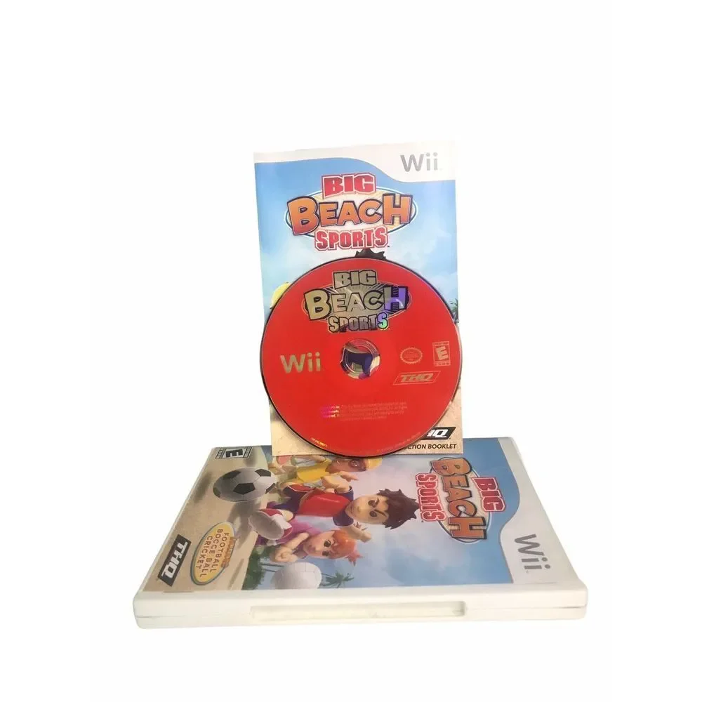 Wii Big Beach Sports Game- with‎ Case & Instruction Booklet